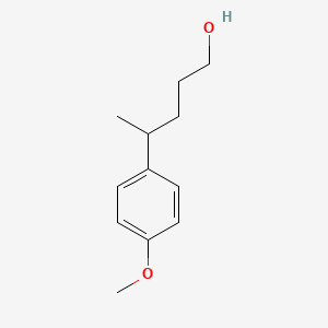 molecular formula C12H18O2 B8422646 4-(4-Methoxyphenyl)-1-pentanol 