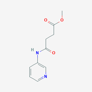 molecular formula C10H12N2O3 B8422778 N-(3-pyridyl)succinamic acid methyl ester 