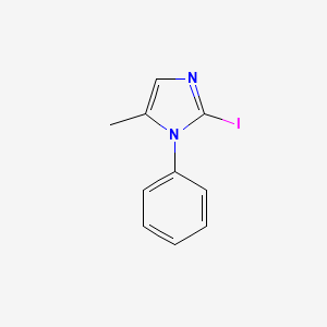 molecular formula C10H9IN2 B8422780 2-iodo-5-methyl-1-phenyl-1H-imidazole 