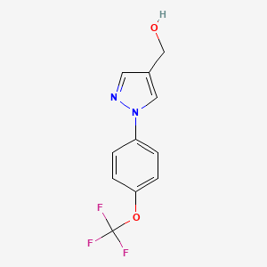{1-[4-(trifluoromethoxy)phenyl]-1H-pyrazol-4-yl}methanol
