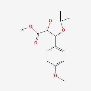Methyl 5-(4-methoxyphenyl)-2,2-dimethyl-1,3-dioxolane 4-carboxylate