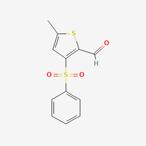 3-Benzenesulfonyl-5-methylthiophene-2-carbaldehyde