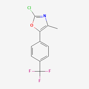 2-Chloro-4-methyl-5-[4-(trifluoromethyl)phenyl]-1,3-oxazole