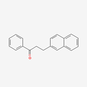 molecular formula C19H16O B8422936 beta-(2-Naphthyl)propiophenone 