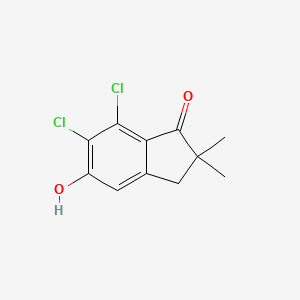 6,7-Dichloro-5-hydroxy-2,2-dimethyl-indan-1-one