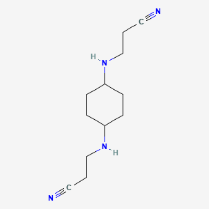 molecular formula C12H20N4 B8422979 N,N'-bis(2-cyanoethyl)-cyclohexane-1,4-diamine CAS No. 1142-40-1