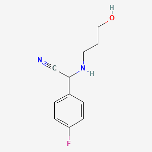 4-Fluoro-alpha-[(3-hydroxypropyl)amino]benzeneacetonitrile
