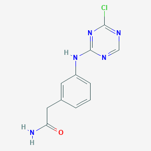 2-[3-(4-Chloro-[1,3,5]triazin-2-ylamino)-phenyl]acetamide