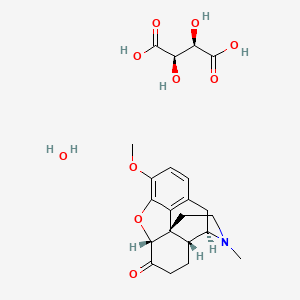 molecular formula C22H29NO10 B8423054 Hydrocodone Tartrate (1:1), Hydrate (2:5) 