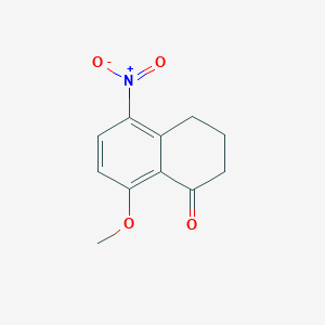 molecular formula C11H11NO4 B8423066 8-methoxy-5-nitro-3,4-dihydro-1(2H)-naphthalenone 
