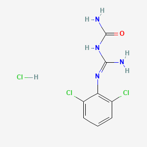 molecular formula C8H9Cl3N4O B8423080 Biclodil hydrochloride CAS No. 75564-40-8