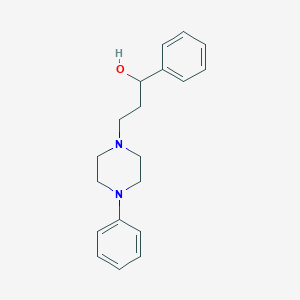 molecular formula C19H24N2O B8423090 1-Phenyl-3-(4-phenylpiperazino)propanol 