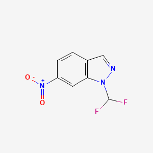 1H-Indazole, 1-(difluoromethyl)-6-nitro-