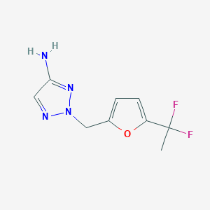 2-[5-(1,1-Difluoro-ethyl)-furan-2-ylmethyl]-2H-[1,2,3]triazol-4-ylamine