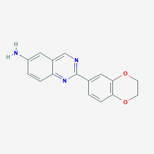 6-Amino-2-(2,3-dihydro-1,4-benzodioxin-6-yl)-quinazoline