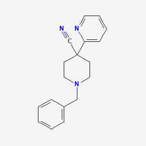 1-Benzyl-4-cyano-4-(2-pyridyl)piperidine