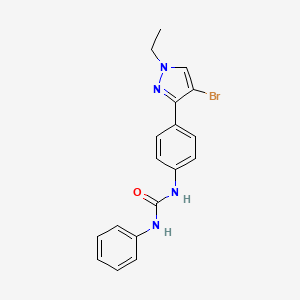 N-[4-(4-bromo-1-ethyl-1H-pyrazol-3-yl)phenyl]-N'-phenylurea