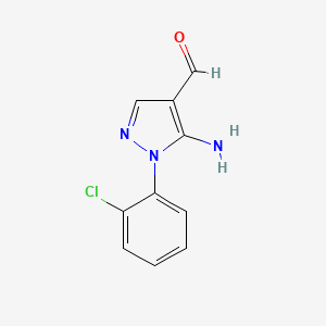 5-amino-1-(2-chlorophenyl)-1H-pyrazole-4-carbaldehyde