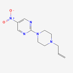 molecular formula C11H15N5O2 B8423311 2-(4-Allylpiperazin-1-yl)-5-nitropyrimidine 