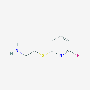 molecular formula C7H9FN2S B8423319 2-(6-Fluoropyridin-2-ylsulfanyl)ethylamine 