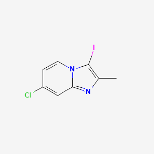 molecular formula C8H6ClIN2 B8423360 7-Chloro-3-iodo-2-methylimidazo[1,2-a]pyridine 