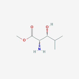 molecular formula C7H15NO3 B8423386 (2S,3R)-2-amino-3-hydroxy-4-methyl-pentanoic acid methyl ester 