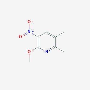molecular formula C8H10N2O3 B8423402 5,6-Dimethyl-2-methoxy-3-nitropyridine 