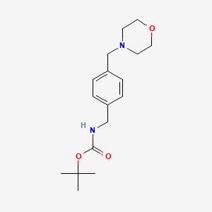 molecular formula C17H26N2O3 B8423463 (4-Morpholin-4-ylmethyl-benzyl)-carbamic acid tert-butyl ester 