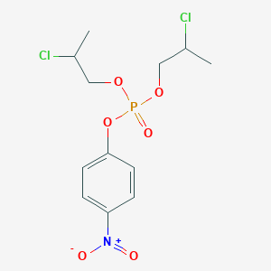 molecular formula C12H16Cl2NO6P B084235 Bis(2-chloropropyl) p-nitrophenyl phosphate CAS No. 14663-72-0