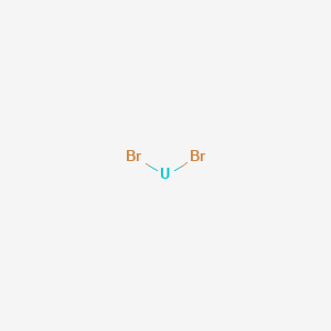 molecular formula UBr2<br>Br2U B084236 Uranium dibromide CAS No. 13775-13-8