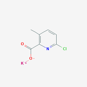 molecular formula C7H5ClKNO2 B8423648 potassium;6-chloro-3-methylpyridine-2-carboxylate 