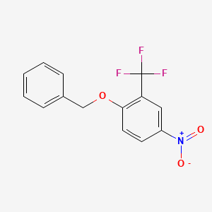 molecular formula C14H10F3NO3 B8423671 3-(Trifluoromethyl)-4-(benzyloxy)nitrobenzene 