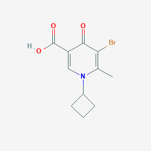 5-Bromo-1-cyclobutyl-6-methyl-4-oxo-1,4-dihydropyridine-3-carboxylic acid