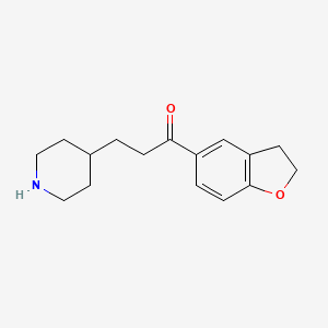 2,3-Dihydro-5-[1-oxo-3-(piperidin-4-yl)propyl]benzofuran