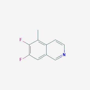 molecular formula C10H7F2N B8423702 6,7-Difluoro-5-methyl-isoquinoline 