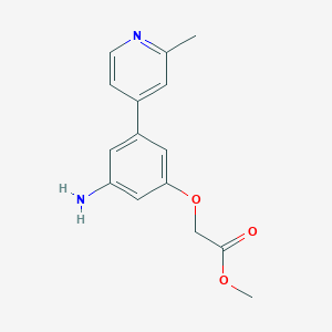 Methyl 2-(3-amino-5-(2-methylpyridin-4-yl)phenoxy)acetate