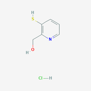 molecular formula C6H8ClNOS B8423756 3-Mercapto-2-hydroxymethylpyridine hydrochloride 