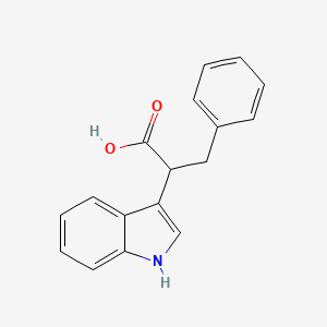 molecular formula C17H15NO2 B8423800 alpha-Benzylindole-3-acetic acid 