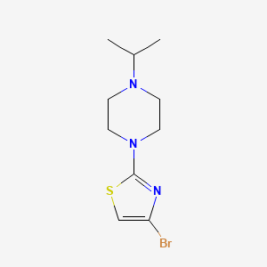 molecular formula C10H16BrN3S B8423808 4-Bromo-2-(4-isopropylpiperazin-1-yl)thiazole 