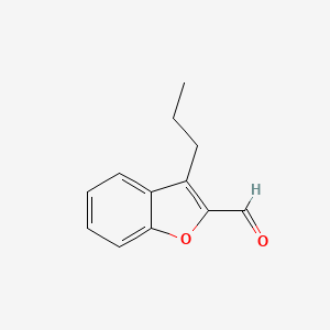 molecular formula C12H12O2 B8423816 3-Propyl-benzofuran-2-carbaldehyde 