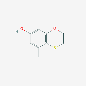 molecular formula C9H10O2S B8423835 5-Methyl-2,3-dihydro-1,4-benzoxathiin-7-ol 