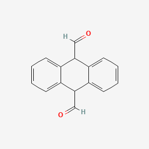 molecular formula C16H12O2 B8423847 9,10-Dihydro-9,10-anthracenedicarboxaldehyde 