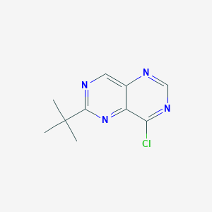 molecular formula C10H11ClN4 B8423877 2-tert-Butyl-8-chloro-pyrimido[5,4-d]pyrimidine 