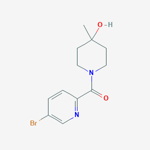 molecular formula C12H15BrN2O2 B8423888 (5-Bromo-pyridin-2-yl)-(4-hydroxy-4-methyl-piperidin-1-yl)-methanone 