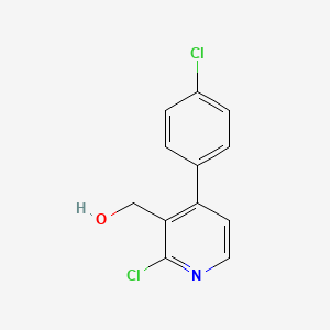 [2-Chloro-4-(4-chlorophenyl)pyridin-3-yl]methanol