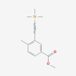 Methyl 4-methyl-3-[(trimethylsilyl)ethynyl]benzoate