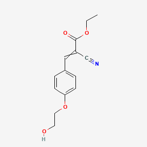 Ethyl 2-cyano-3-[4-(hydroxyethoxy)phenyl]acrylate