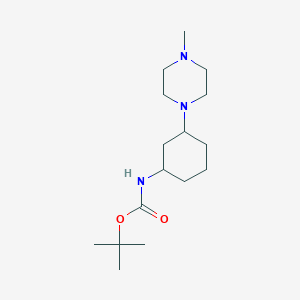 molecular formula C16H31N3O2 B8424127 Tert-butyl[3-(4-methyl-piperazin-1-yl)-cyclohexyl]-carbamate 