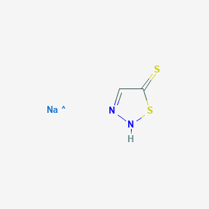 molecular formula C2H2N2NaS2 B8424269 Sodium 5-mercapto-1,2,3-thiadiazole 
