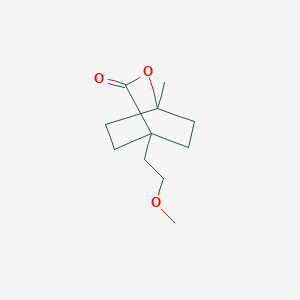 4-(2-Methoxy-ethyl)-1-methyl-2-oxa-bicyclo[2.2.2]octan-3-one
